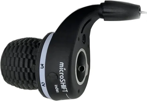 Vista 3 de Microshift MTB Bicicleta Twist Grip Gear MS25-6 Cambios 3X6 Velocidad DIP Compatible para Shimano