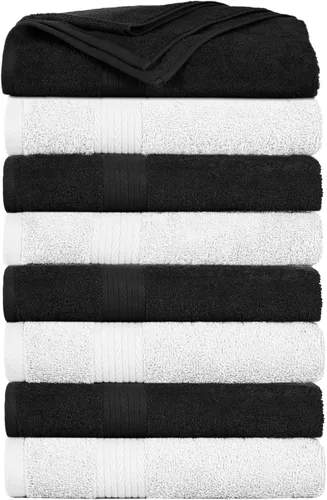 Vista 18 de Ample Decor Paquete de 4 toallas de mano de 600 GSM, 100% algodón, certificadas Oeko Tex, supersuaves, altamente absorbentes, de secado rápido