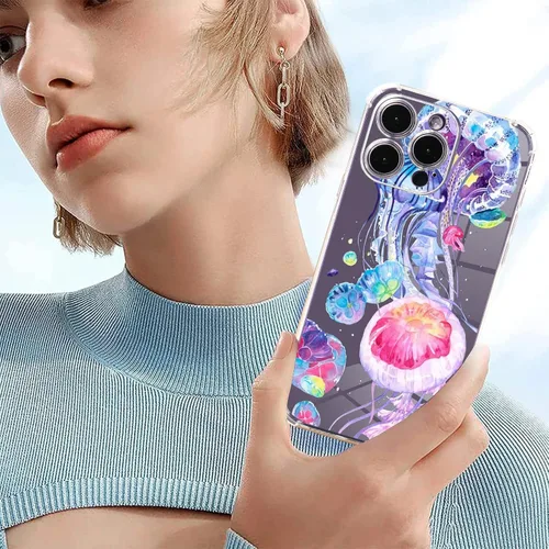 Vista 101 de Roemary Funda de jirafa para iPhone 7/8/SE 2020 con diseño floral de jirafa, patrón floral con protector de pantalla