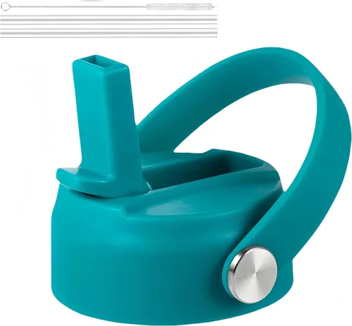 Vista 20 de FLORAPELL Tapa de popote para botellas de agua de boca ancha Hydro Flask, tapas superiores con popote compatible con Hydro Flask de 32 y 40 onzas