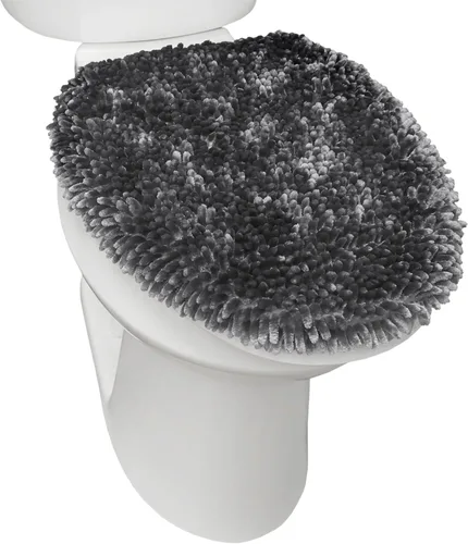 Vista 12 de TOWN & COUNTRY BASICS Spa Step Noodle - Cubierta sólida para tapa de inodoro de baño, afelpada, suave y absorbente, lavable a máquina, color blanco