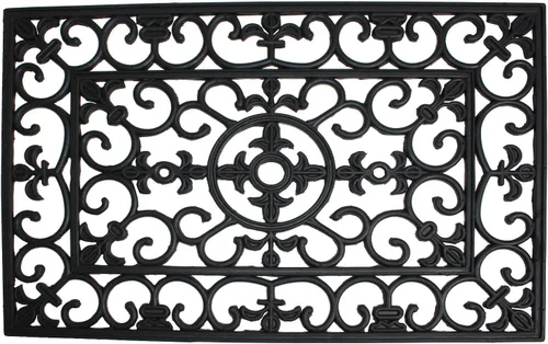 Vista 21 de DII Colección de felpudos de goma para todo tipo de clima, 18x30, entramado de diamante marrón