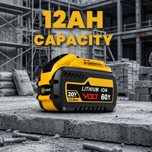 Vista 7 de Batería de repuesto 12ah 60v compatible con herramientas DeWalt 20v 60v, 2