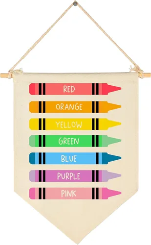 Vista 32 de Fomenta - Regalos de Decoración de Pared para Guardería, Aula, Sala de Juegos, Dormitorio, Puerta Principal, Bandera de Mentalidad de Crecimiento