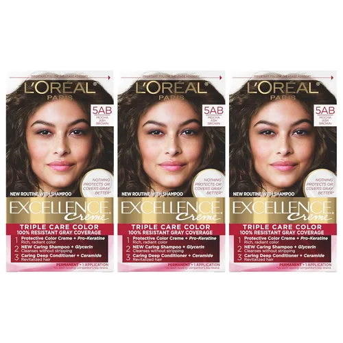 Vista 39 de L'Oreal Paris Excellence Crème - Tinte permanente para el cabello, color de cabello de triple cuidado, complejo Pro-Keratina para una cobertura