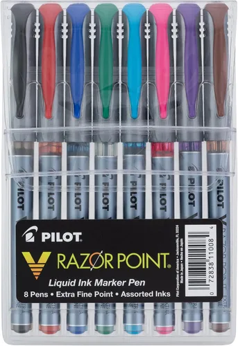 Pilot V, marcadores de tinta líquida, punta ultrafina, Variados