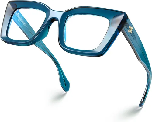 Vista 12 de VISOONE Cat Eye Blue Light Blocking Glasses TR90 Anti-glare Women Calida