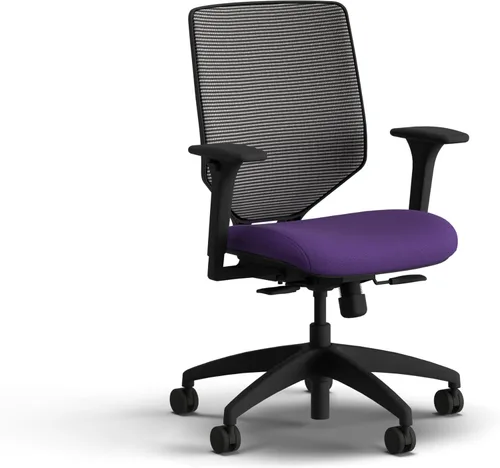 Vista 13 de HON Solve - Silla de oficina ergonómica, soporte de malla con respaldo de malla, soporte lumbar ajustable, brazos ajustables en altura, marco