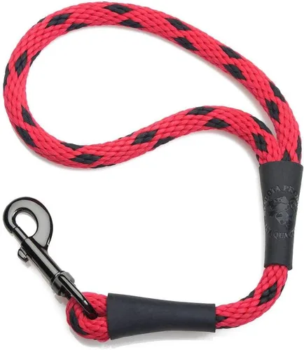Vista 5 de Mendota Pet Correa de tráfico – Correa corta para perro – Fabricada en los Estados Unidos – Azul Night Viz, 1/2 pulgadas x 16 pulgadas