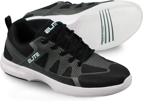 Vista 5 de ELITE Zapatos de bolos Peak para hombre, estilo atlético, cierre con cordones y suela universal