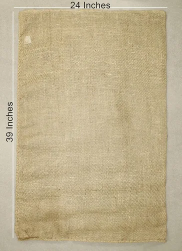 Vista 3 de Bolsa de patatas de 24 x 39 pulgadas, de Cotton Craft, hecha de arpillera 100 % natural, ecológica, resistente, pack por 4