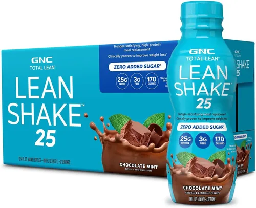 Vista 7 de GNC Lean Shake 25 Batido Proteico, Clínicamente Probado para el Manejo del Peso, Reemplazo de Comida, 25 g (0.88 oz) de Proteína con Cero Azúcar