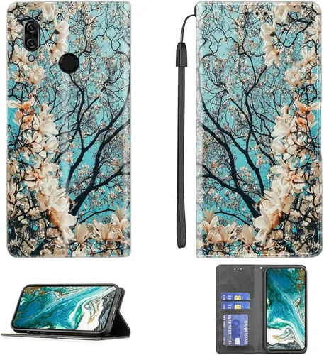 Case for Kalley Black c Case Compatible with Kalley Black c Phone Case Cover PU Leather Kickstand Magnetic Wallet Case CPT56