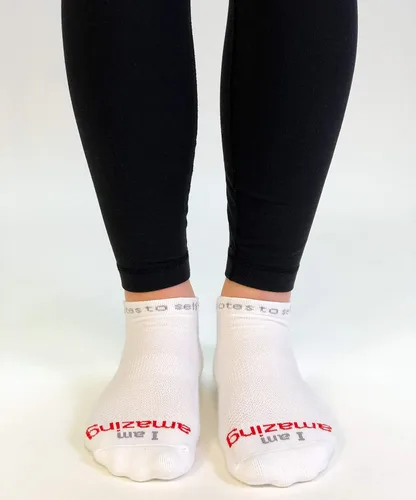 Vista 4 de notes to self Socks - Daily Affirmations, Inspirational Socks for girls & boys