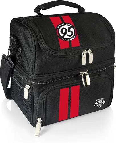 Vista 12 de PICNIC TIME Disney Mickey Mouse Pranzo Bolsa de Almuerzo, Lonchera Aislada con Juego de Utensilios, Bolsa Refrigerante para Almuerzo, (Negro), 11 x
