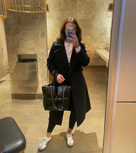 Vista 6 de JAM Creative Bolsa de mano acolchada, diseño acolchado negro, duradera y ligera, Negro