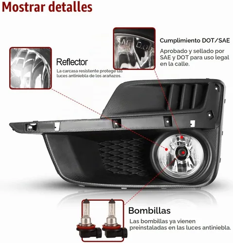 Vista 3 de Luces antiniebla para Subaru Impreza 2015-2016 Conjunto de luz