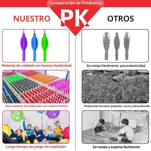 Vista 4 de LEEZZIZZ 30 Globos de Golpe, Globos de Neón Engrosados para Golpear, Recuerdos de Fiesta Resistentes para Niños con Mango de Banda Elástica, Pelotas