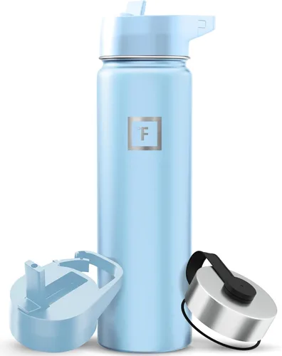 Vista 8 de IRON °FLASK Frasco de hidratación para acampar y senderismo con boquilla, botella de agua deportiva de acero inoxidable con aislamiento de boca
