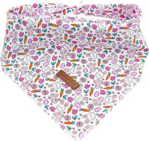 Vista 23 de Lionheart glory Bandana de Halloween para perros 1 paquete Bufanda suave lavable para perros, pañuelo cuadrado ajustable para perros pequeños