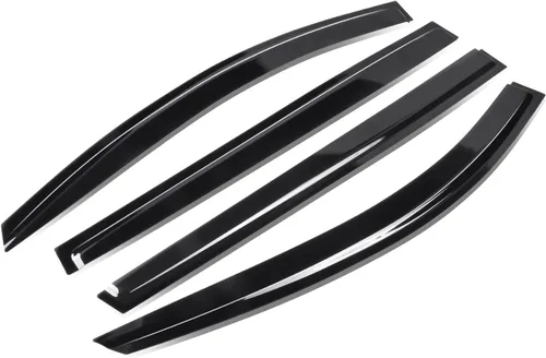 Vista 19 de Auto Dynasty 4 protectores de lluvia con cinta adhesiva para ventana, compatible con Echo 2000-2005 de 4 puertas, protectores de lluvia, deflector