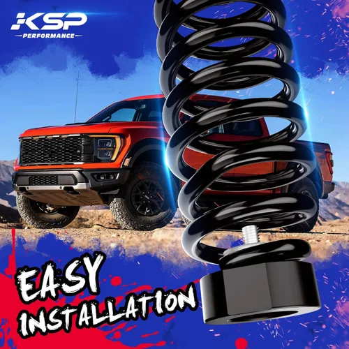 Vista 7 de KSP 2" Kits de elevación para F250 F350 1999-2022, espaciador de elevación frontal de 2 pulgadas con extensores de perno de 3/4" compatibles