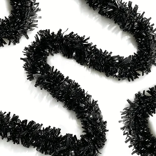 33Ft Christmas Tinsel Garland Xmas Tree Decorations Shiny Thick Metallic Twist Garlands Ceiling Hanging Birthday Streamers for Halloween Party