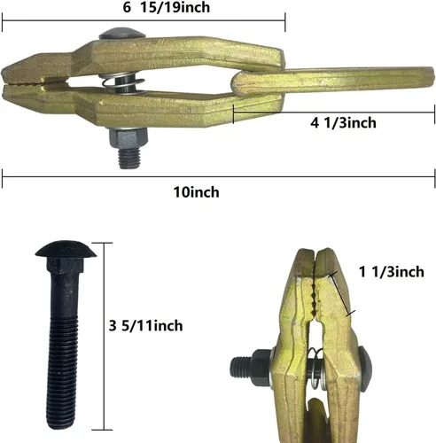 Vista 2 de Auto Car Abrazadera de reparación de abrazadera de tracción de 2 vías de 5 toneladas, agarres autoapretables, herramientas de reparación