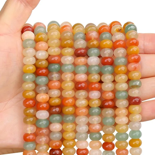 Vista 29 de BONNY BOXX 1 hebra (150 piezas) Cuentas naturales de turquesa africana de 2 * 4 mm, cuentas de disco de ábaco de piedra natural, cuentas sueltas