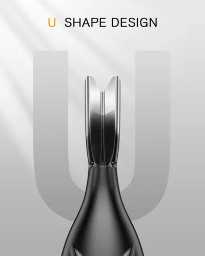 Vista 2 de FERYES Empujador de cutículas con tenedor, cortador de cutículas 2 en 1 herramienta de cuidado de uñas, herramienta removedora de cutículas de acero