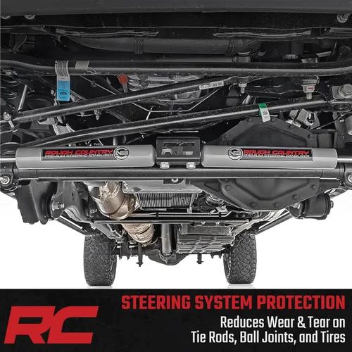 Vista 2 de Rough Country N3 Estabilizador de dirección dual para Jeep Wrangler JK 07-18 - 8734930