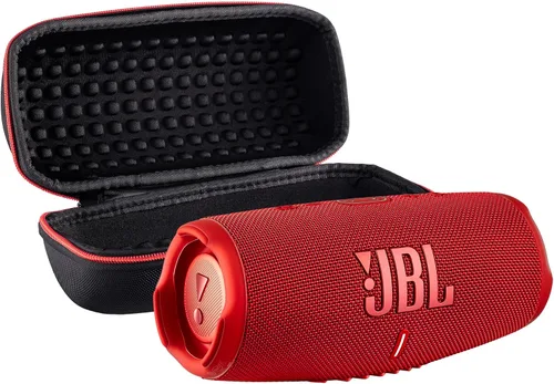 Vista 8 de JBL Altavoz Bluetooth inalámbrico Charge 5 (negro) Audio resistente al agua IP67 para exteriores con graves profundos y tiempo de reproducción