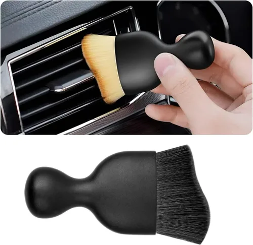 Vista 24 de Blilo Cepillo para Detalles del Interior del Automóvil, Cepillos de Limpieza de Cerdas Suaves para Auto, Colectores Curvos de Suciedad y Polvo