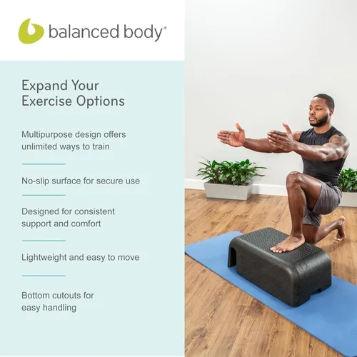 Vista 6 de Balanced Body Sitting Box Lite, reformador de pilates y equipo de ejercicio de piso, equipo de entrenamiento de pilates para gimnasio en casa