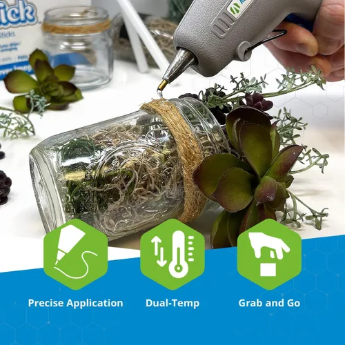 Vista 7 de Pistola de calor para pegamento AdTech Two Temp, para manualidades y HUM, dos temperaturas, temperatura dual para resistente y proteger lo delicado