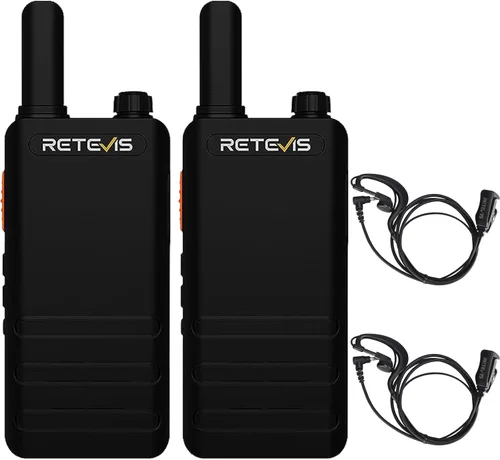 Retevis RT22P Walkie Talkies de largo alcance, radios bidireccionales FRS recargables con auricular para adultos, nueva versión de RT22 (2.0),
