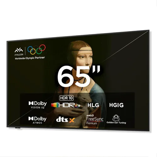 Vista 12 de iFFALCON Smart TV de 65 pulgadas Class U85 Series QD-Mini LED 4K UHD Google - QLED, HDR 1000 nits, contraste 7000:1, modo de juego Pro de 144Hz