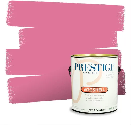 Vista 120 de Prestige Paints Pintura exterior e imprimación en uno, 1 galón, plano, coincidencia comparable de Valspar* Amber Rose*