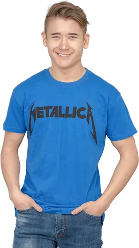 Vista 2 de Metallica Beavis & Butthead Logo Camiseta Azul Adulto