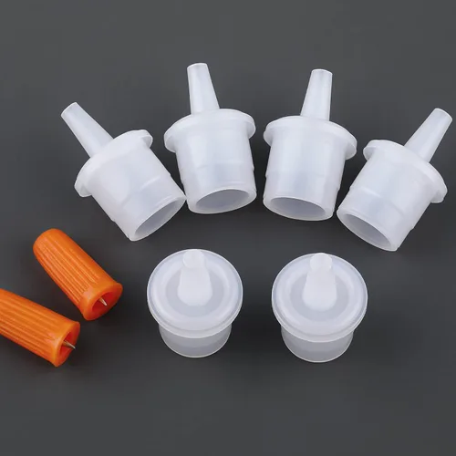 Vista 3 de Kit de 44 piezas de pegamento para pestañas, kit de tapas de pegamento para pestañas, puntas de boquilla, tapones para botellas, puntas de boca