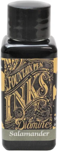 Vista 9 de Tinta embotellada para pluma estilográfica Diamine, 30 ml - Ámbar