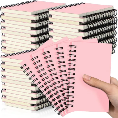 Vista 33 de Jutom 2 cuadernos pequeños en espiral, blocs de notas de 3 x 5 pulgadas, cuadernos de bolsillo pequeños a granel, mini bloc de notas con páginas