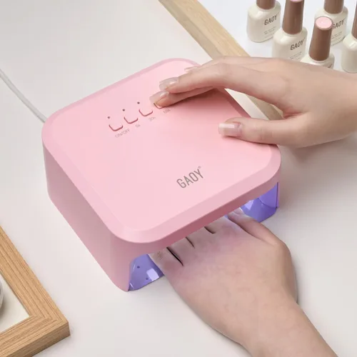 GAOY Luz UV para uñas de gel, secador de uñas profesional con sensor infrarrojo y 3 temporizadores, lámpara de curado rápido para salón y arte de