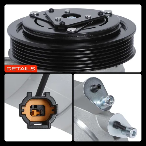 Vista 9 de A-Premium Compresor de aire acondicionado con embrague compatible con Nissan Altima 3.5L 2002-2006, Maxima 3.5L 2003-2008
