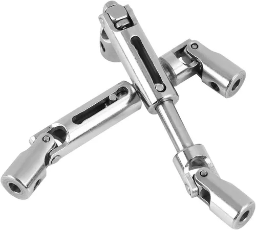 Vista 8 de Eje de transmisión de 2 piezas para camión RC, eje de transmisión de metal para WPL 1/16 RC escala militar camión actualización accesorios RC