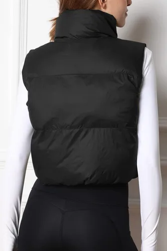 Vista 4 de AUTOMET Chaleco acolchado para mujer, sin mangas, cálido, ligero, para invierno, otoño, abrigos, ropa de moda 2023