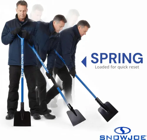 Vista 5 de Snow Joe SJEG700 - Picadora de hielo de acero resistente, con resorte para reducir impactos y mango absorbente de golpes, para nieve, eliminación