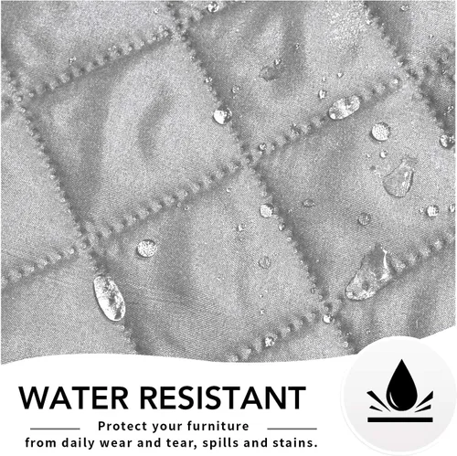 Vista 4 de Easy-Going - Funda reversible para sofá reclinable de sala, protector resistente al agua con correas elásticas, para mascotas y niños