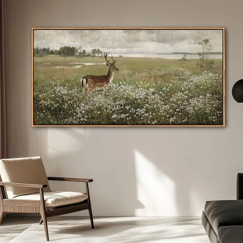 Vista 18 de Pogusmavi Decoración de pared para sala de estar, arte de pared para sala de estar, lienzo artístico/cuadros para dormitorio Diente de león azul