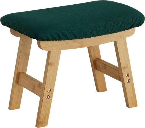 Vista 9 de Taburete otomano para pies debajo del escritorio, taburete pequeño para sala de estar, dormitorio y cocina